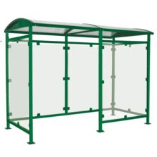 Abri bus Savone + paroi coupe vent à gauche