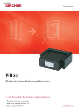 Détecteur de mouvement infrarouge passif pour portes | PIR 20