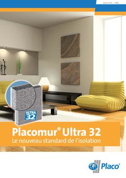 Plaques de plâtre avec isolant en polystyrène | Placomur Ultra 32