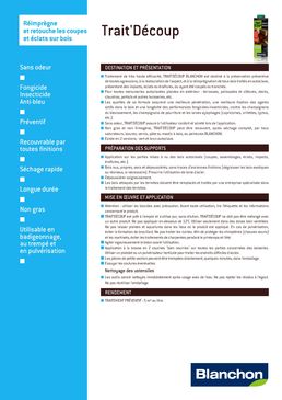 Traitement et réparation pour bois autoclavés | Trait'Découp