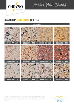 Solutions bétons décoratifs de la série TERRAZZO | SIBEXTREME AG STYLE 