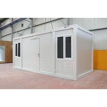 Bungalow de Chantier  MODULE-T Conteneur chantier : bureau - vestiaire - réfectoire - sanitaire- stockage