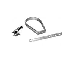 Pour la fixation des évacuations du vide sanitaire