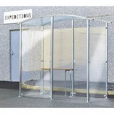 Abri fumeur DESIGN acier zingué | ABRIA