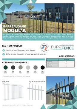 Clôture barreaudée I Modul'A