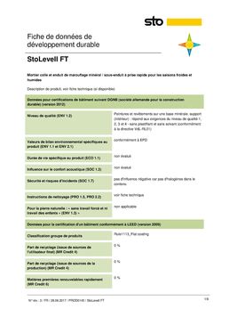 Produit de collage à prise rapide | StoLevell FT