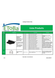 Catalogue produits 2023