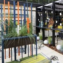 Jardinière en acier pour agencements extérieurs | STEM 