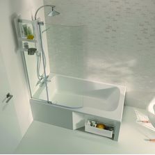 Baignoire avec espace douche de 85 ou 90 cm | Malice