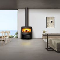 Poêle à bois foyer en fonte avec vermiculite haute densité | Calcias P648803