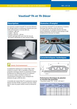 Entrevous isolants à fond plat et languette | Voutisol