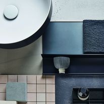 Plans vasques pour salles de bains et vasques bol ou à poser en émail noir mat ou brillant | BICOLOR