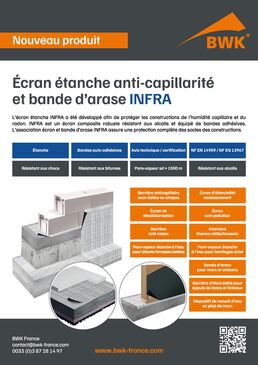 Ecran anti-remontées capillaires, anti-radon, anti-termites | INFRA 