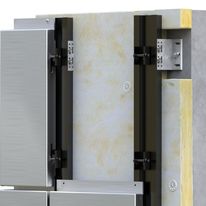 Bardage accroché sur axes réglables permettant une immobilisation des cassettes | Sanaga