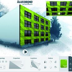 Outil d'inspiration pour conception de façade en panneaux Alucobond | Façademaker 2.0