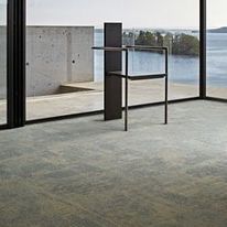 Dalle de moquette en fibres recyclées et biosourcées stockant les particules fines | Conscient