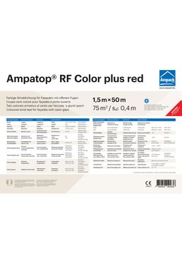 Coupe-vent coloré pour façades à joints ouverts