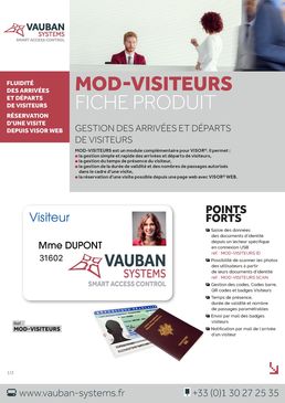 Module de gestion des arrivées et départs de visiteurs | MOD-VISITEURS