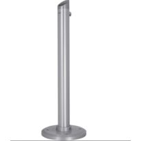 Cendrier tubulaire sur pied aluminium