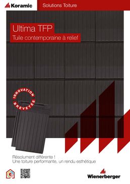 Tuile plate grand moule à relief pour très faible pente de toiture | Ultima TFP