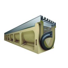 Caniveau en Béton Polymère avec joint EPDM intégré et feuillure en acier galvanisée pour l’aménagement urbain et péri-urbain | ACO Multiline Seal in