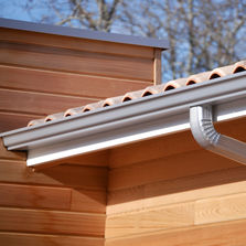 Gouttière corniche en aluminium prélaqué à haute capacité de recueil | Niagara N325