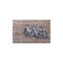 Ratelier 1 vélo mural avec arceau bloque roue - Angle 45°