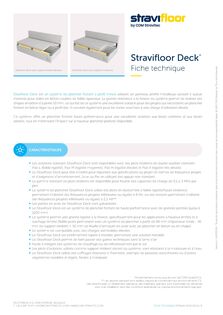 Fiche technique | Stravifloor Deck