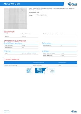 Plâtre à mouler pour staff | Molda Duo