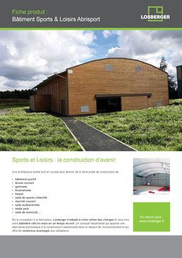 Construction espace couvert sportif et récréatif | Abrisport