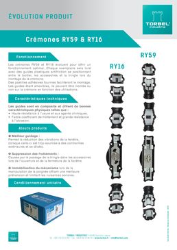 Crémones | RY16 & RY59