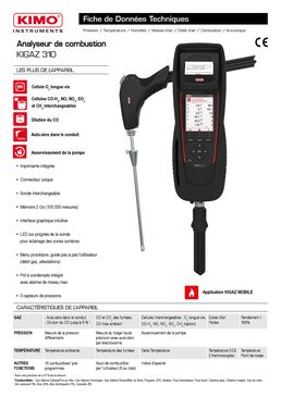Analyseur de combustion | Kigaz 310