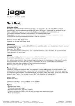 Radiateur mural de 50 à 75 cm de longueur | Sani Basic