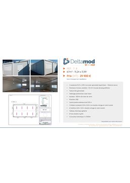 Bureau modulaire d'occasion 7-8 - 67 m² | Courant 