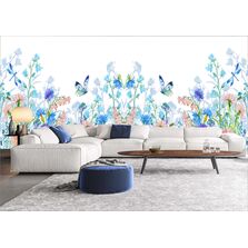 Revêtements muraux en tissu Jacquard neutre - Kanvazz UNLIMITED | Embracing Nature - Butterfly