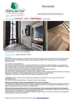 Parquet chêne contrecollé 100% massif pour sols | Plancher d’autrefois PA 801
