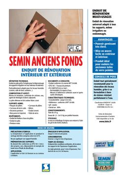 Enduit de rénovation intérieur et extérieur | Anciens Fonds