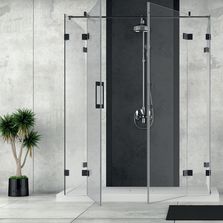 Charnière de douche noir | FLAMEA + Black Edition