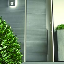 Porte d'entrée en aluminium à parement céramique | Alu 98 Alliance