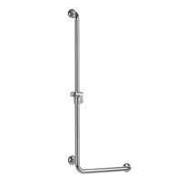 Barre de douche en laiton chromé | Barre de douche en L à gauche 381539