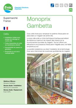 Dispositif de relevage des condensats pour la grande distribution | Solutions Evac en supermarchés