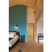 Porte d'intérieur style vintage en chêne à finition brossée ou patinée | Ambata 