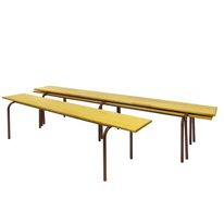 Banc empilable bois - Salle des fêtes & Vestiaire de sport