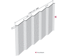 Plaque nervurée pour bardage vertical simple peau | Marine 5.27.1090 B