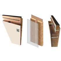 Panneaux muraux bas carbone | Système constructif B2R+ | Alliance bois/béton/numérique 