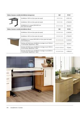 Tables à hauteur variable pour cuisine - ActivMotion Autoportant | RFEFS1000