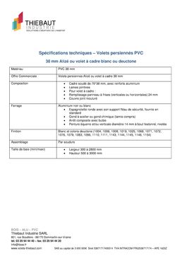 Volets battants persiennés PVC en blanc ou en couleurs | Alizé Couleur