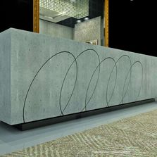 Panneau minéral aspect béton pour agencement intérieur | Concreo