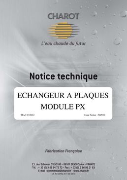 Echangeur à plaques pour production d'E.C.S. instantanée | Module PX Delta ou Méga