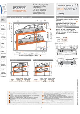 Parking mécanisé indépendant sur plateformes inclinées à déplacement vertical | 2042/G32